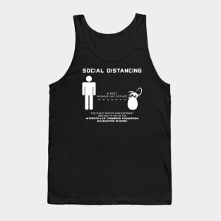 Social Distancing Hugger - white Tank Top